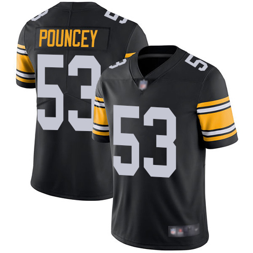 Men Pittsburgh Steelers Football 53 Limited Black Maurkice Pouncey Alternate Vapor Untouchable Nike NFL Jersey